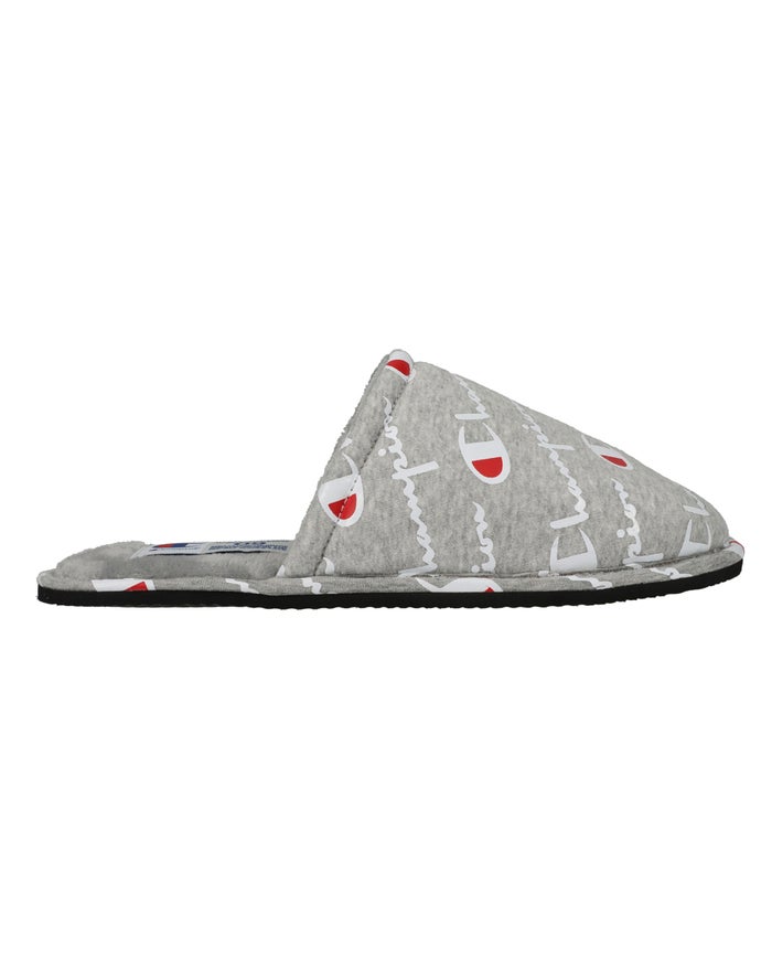 Champion Mens Slippers NZ - Sleepover Grey ( 5190-KSXMV )